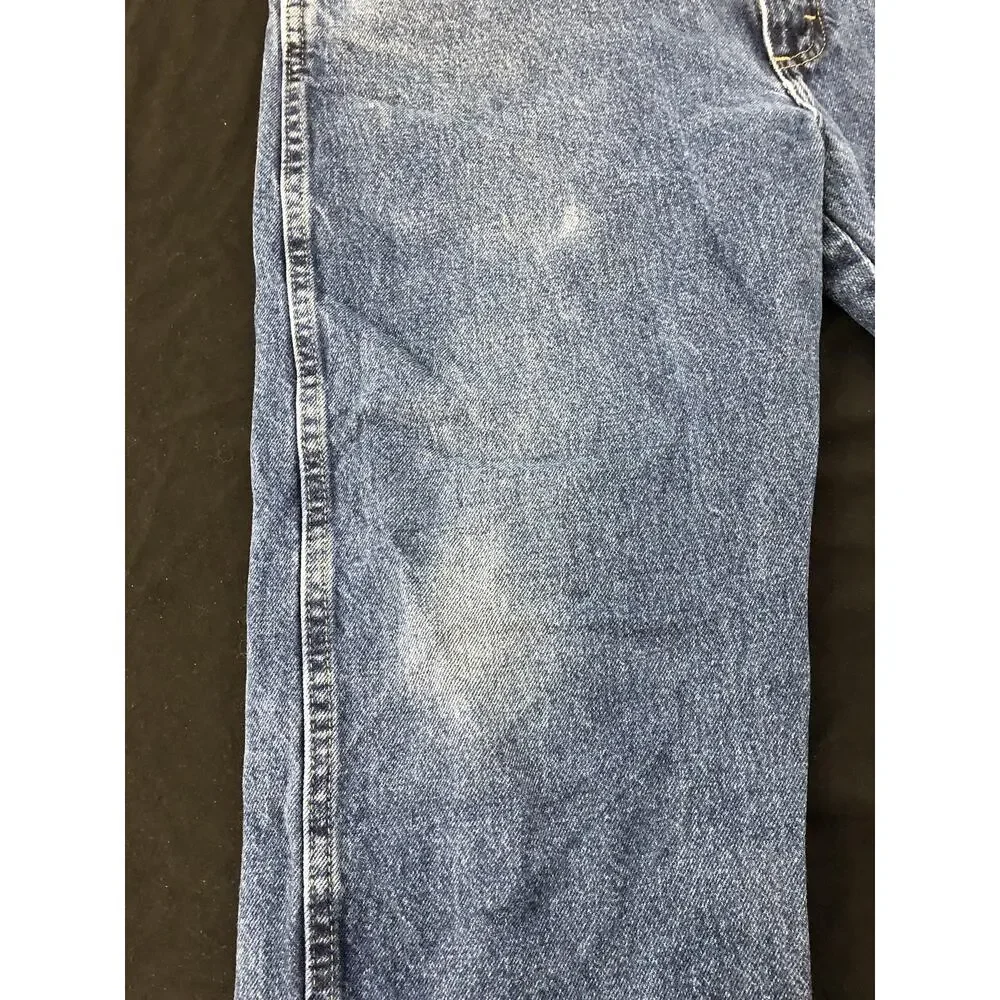 Wrangler Jeans Mens 34x30 Blue Medium Wash Regular Fit Straight Denim Pockets